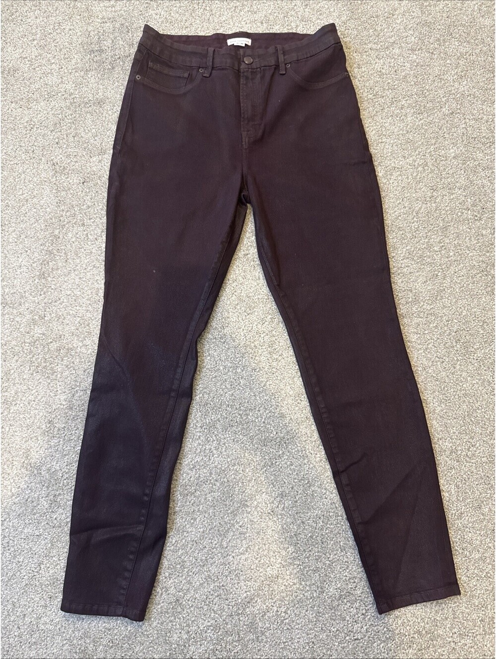 Good American Womens Jeans Size 14 Burgundy Skinny Good Legs Stretch Pants